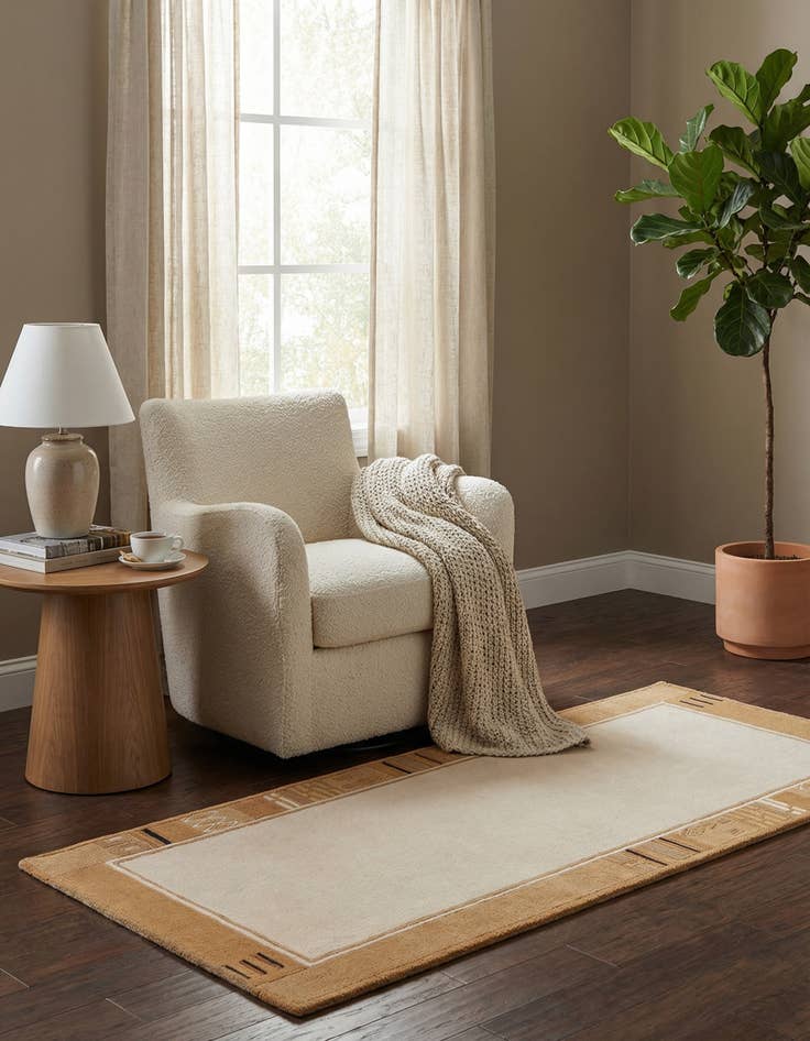 Detail image of 2' 5 x 4' 9  Hand Knotted Nepal Wool Rug