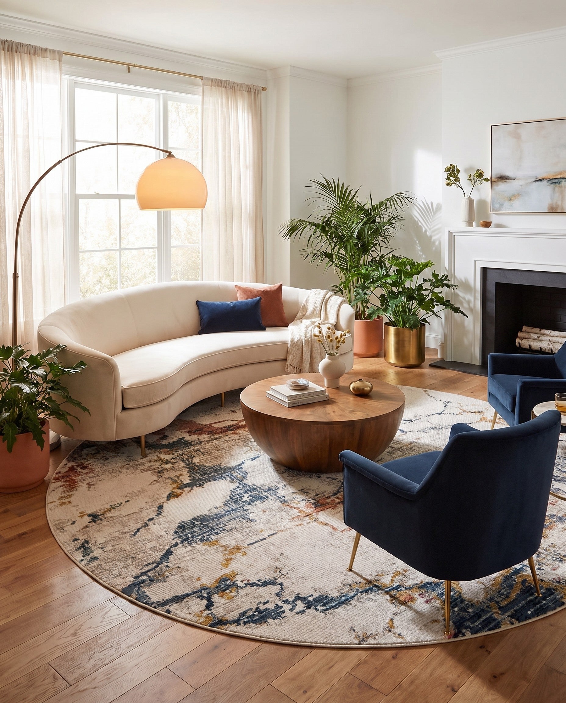10' 2 x 10' 2 Gemstone Round Rug