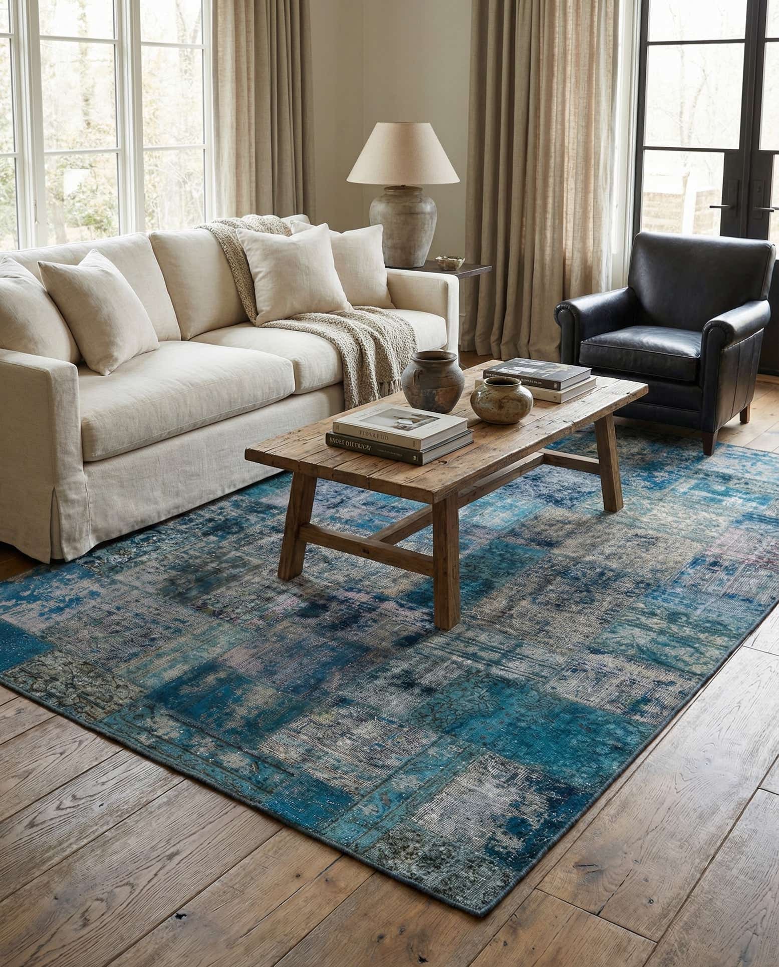 5' 10 x 9' 1 Hand Knotted Ultra Vintage Persian Wool Rug