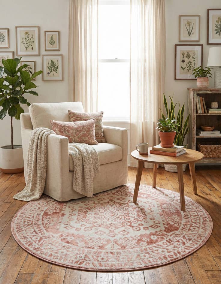 Detail image of  5' x 5' Oxford Round Rug