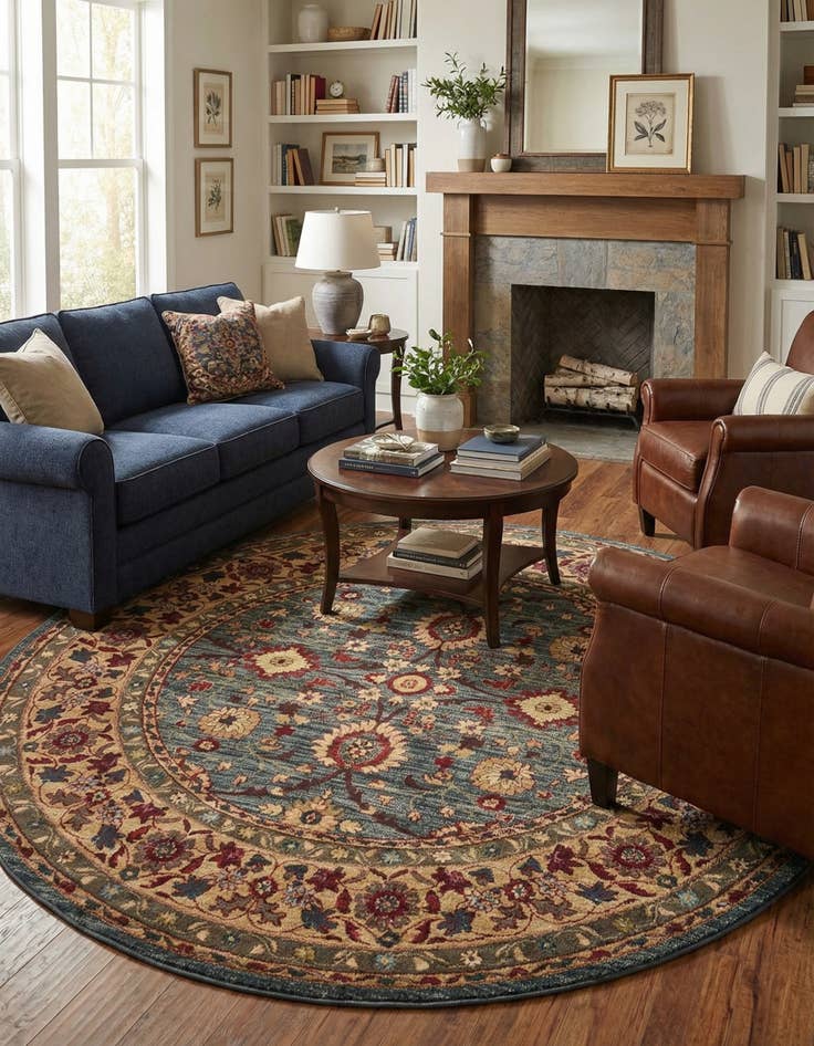 Detail image of 8' x 8' Kensington Round Rug