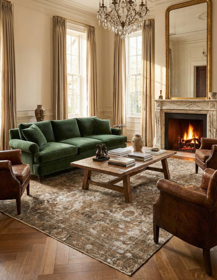 Detail image of 7' 6 x 11' 7  Hand Knotted Ultra Vintage Persian Wool Rug