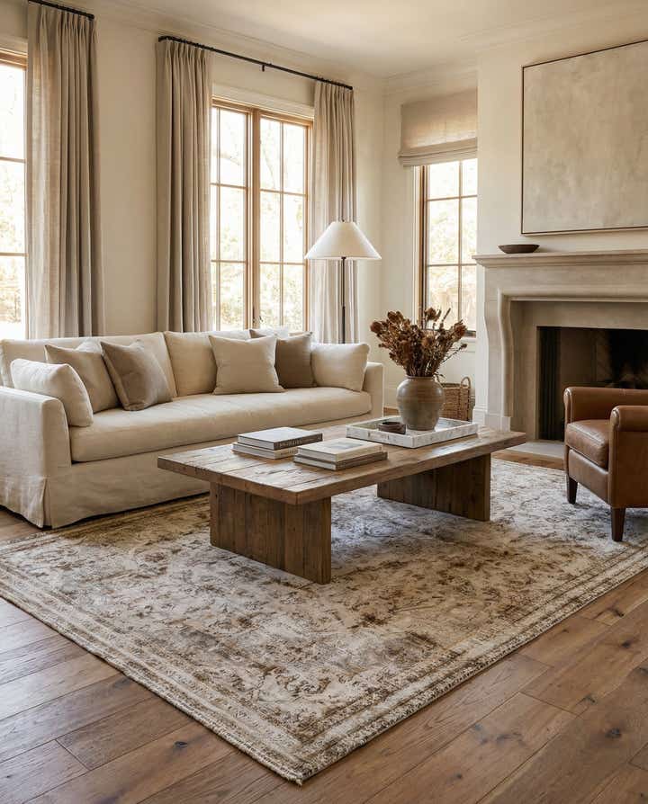 5' 4 x 8' 10 Hand Knotted Ultra Vintage Persian Wool Rug