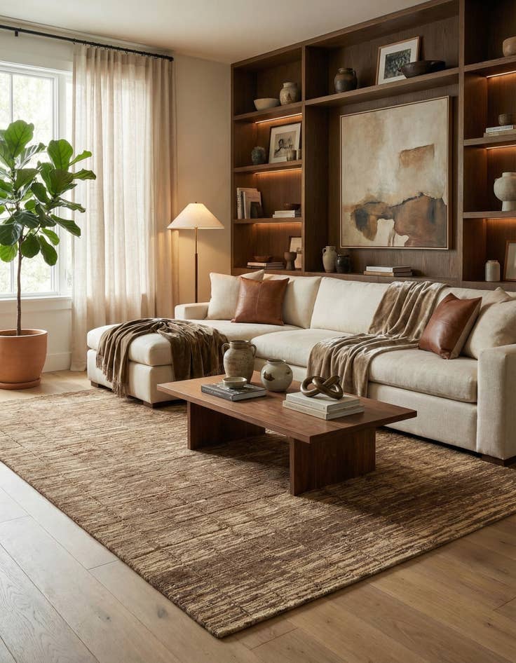 Detail image of 6' 8 x 9' 1 Juma Wool Rug