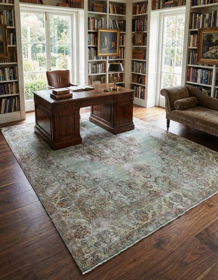 Detail image of 9' 9 x 12' 8 Vintage Royal Wool Rug