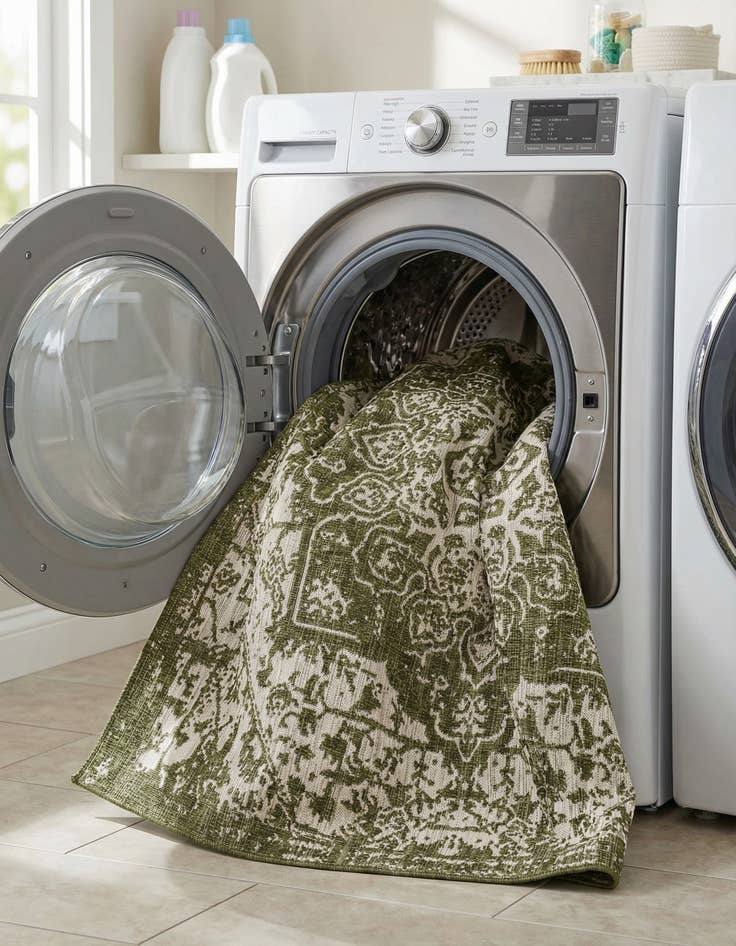 Detail image of 7' 10 x 7' 10  Washable Jill Zarin Dubai Indoor / Outdoor Square Rug