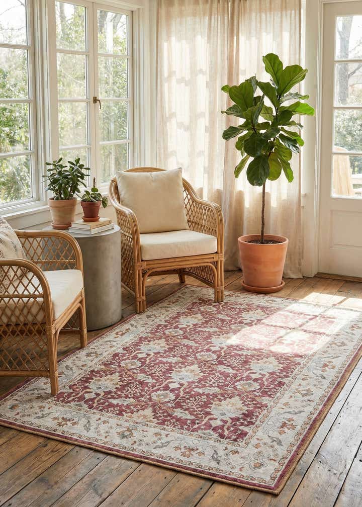 4' 1 x 6' 1 Washable Timeless Rug