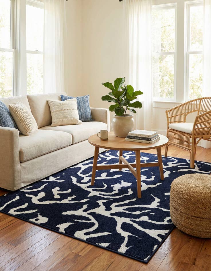 Detail image of 4' x 6' Easy-Clean Sabrina Soto Indoor / Outdoor Rug