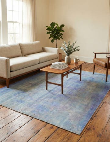 6' 2 x 7' 5 Hand Knotted Ultra Vintage Persian Wool Rug