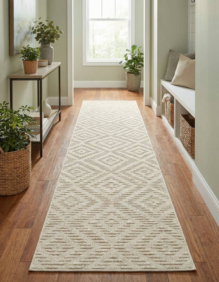 Detail image of 2' 7 x 12'  Washable Sabrina Soto Indoor / Outdoor Runner Rug