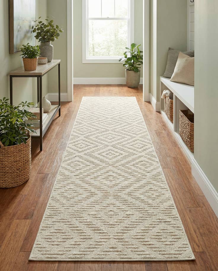 Detail image of 2' 7 x 12' Easy-Clean Sabrina Soto Indoor / Outdoor Runner Rug