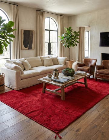 8' 2 x 13' Hand Knotted Moroccan Wool Rug