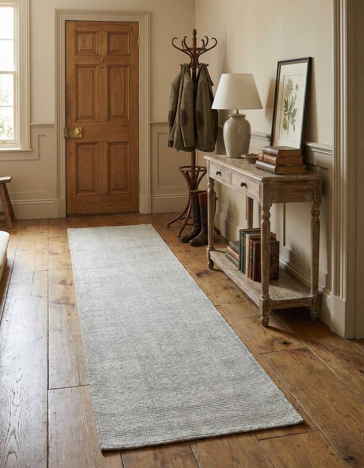 Detail image of 2' x 9' 10  Hand Woven Jill Zarin English Manor Farmhouse Wool Runner Rug