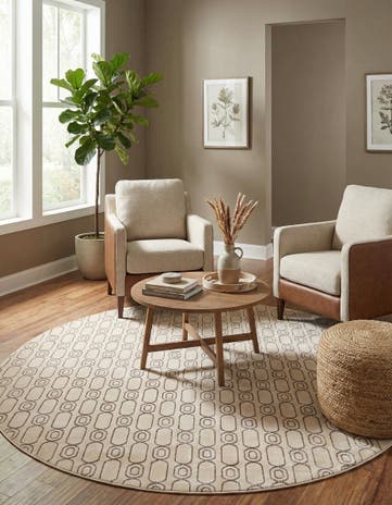 10' x 10' Vogue Geo Round Rug