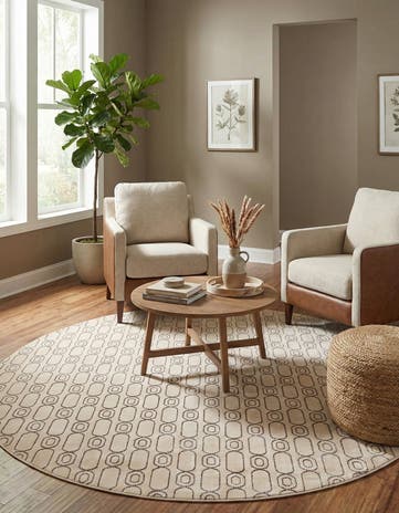 10' x 10' Vogue Geo Round Rug