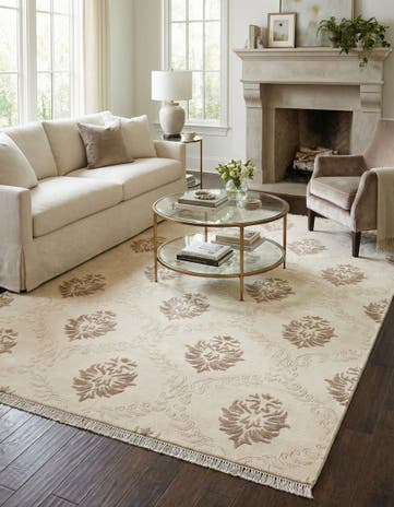 5' 7 x 7' 10 Hand Knotted Darya Wool Rug