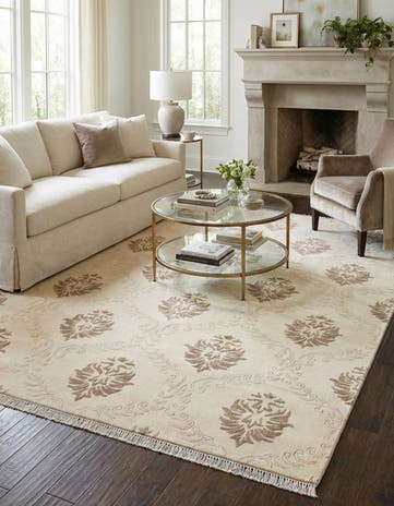 5' 7 x 7' 10 Hand Knotted Darya Wool Rug