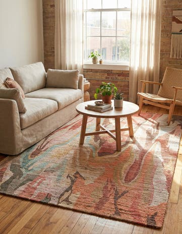 5' 1 x 8' Chenille Jute Rug