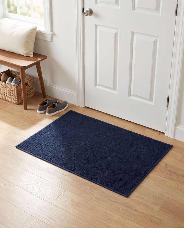 2' x 3' 1 Easy-Clean Solid Indoor / Outdoor Rug