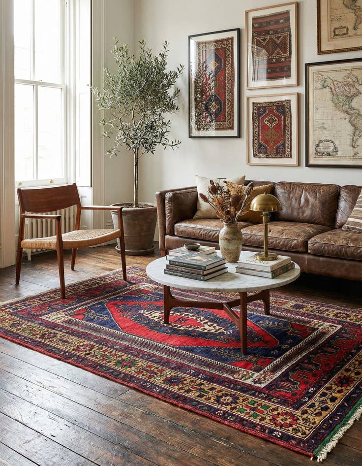 Detail image of 4' 2 x 6'  Hand Knotted Anatolian Wool Rug