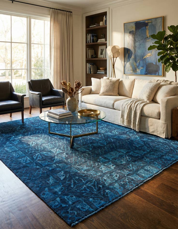 Detail image of 8' x 10'  Hand Knotted Darya Rug