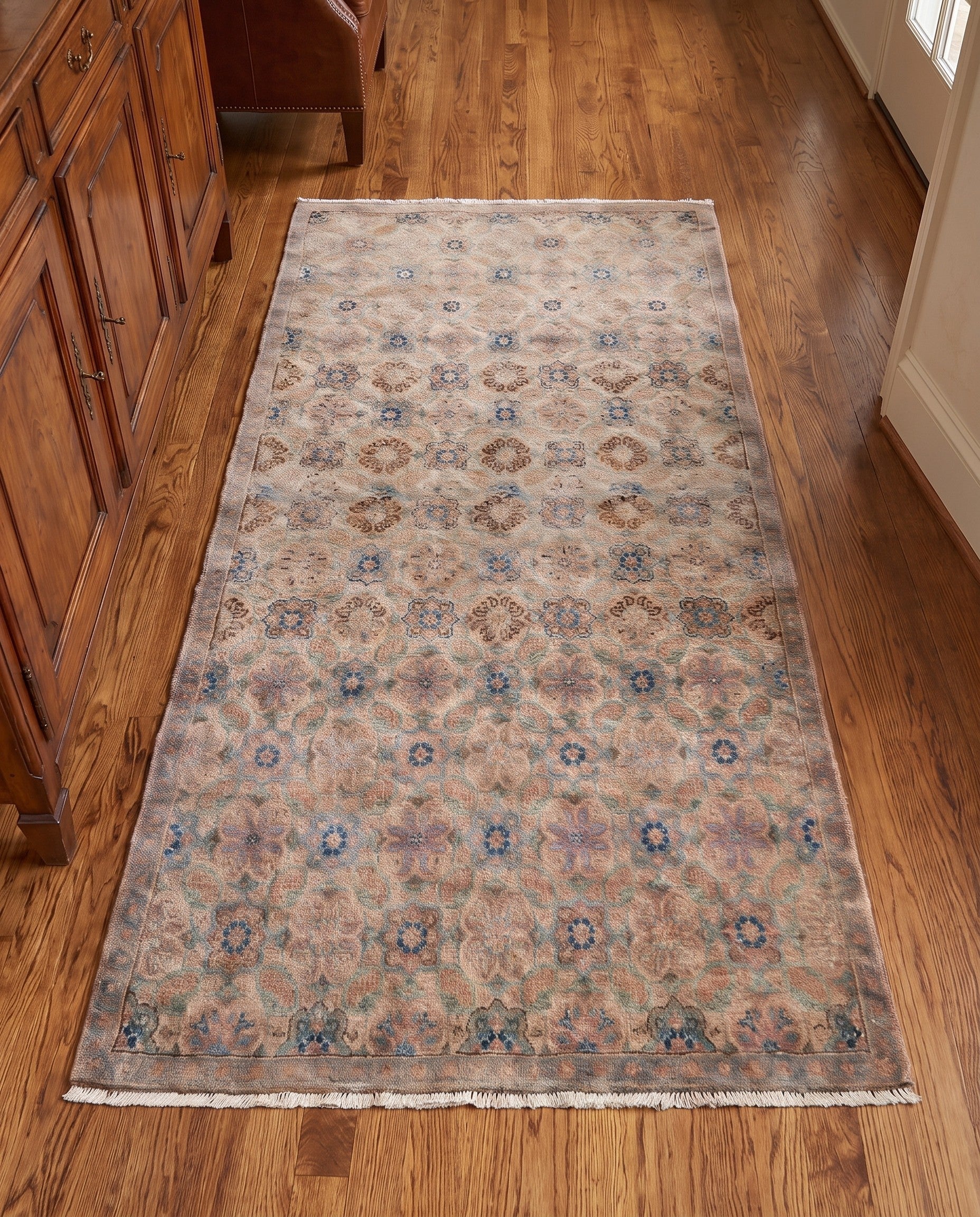 3' 2 x 5' 3 Hand Knotted Ultra Vintage Persian Wool Runner Rug