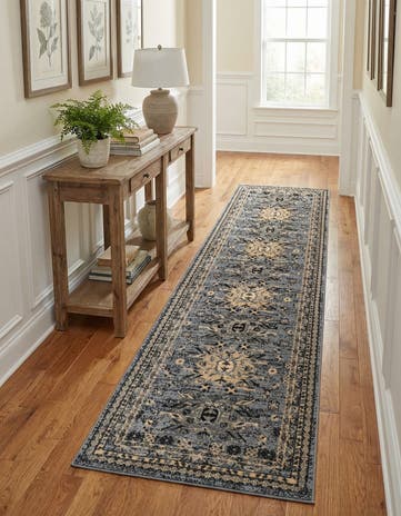 Gray Heris Runner Rug
