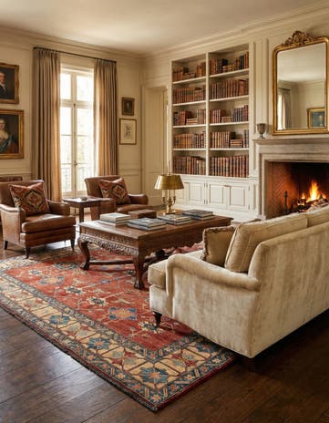 8' 7 x 11' 9 Hand Knotted Peshawar Ziegler Wool Rug