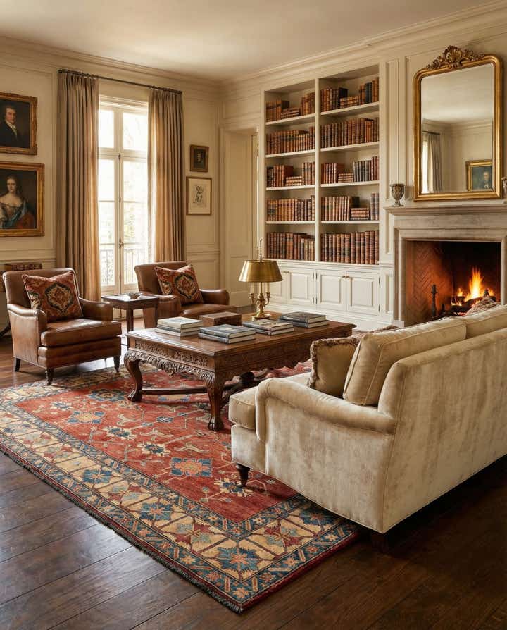 8' 7 x 11' 9 Hand Knotted Peshawar Ziegler Wool Rug