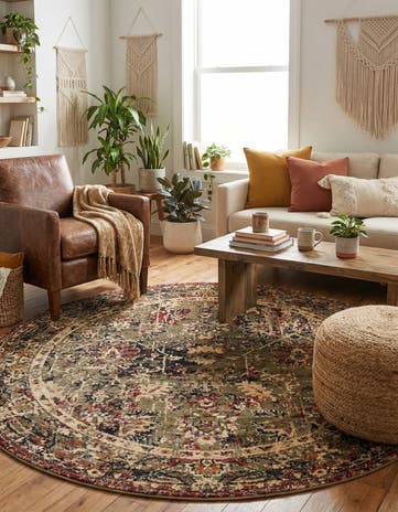 7' x 7' Saturn Round Rug