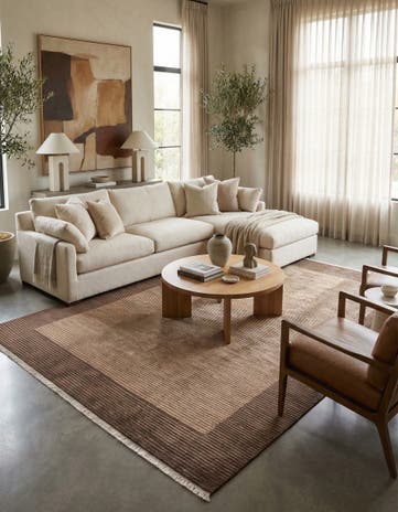 6' 5 x 9' 10 Hand Knotted Darya Wool Rug