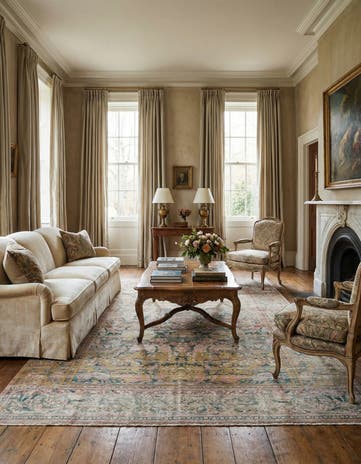 8' 8 x 13' 6 Hand Knotted Oushak Rug