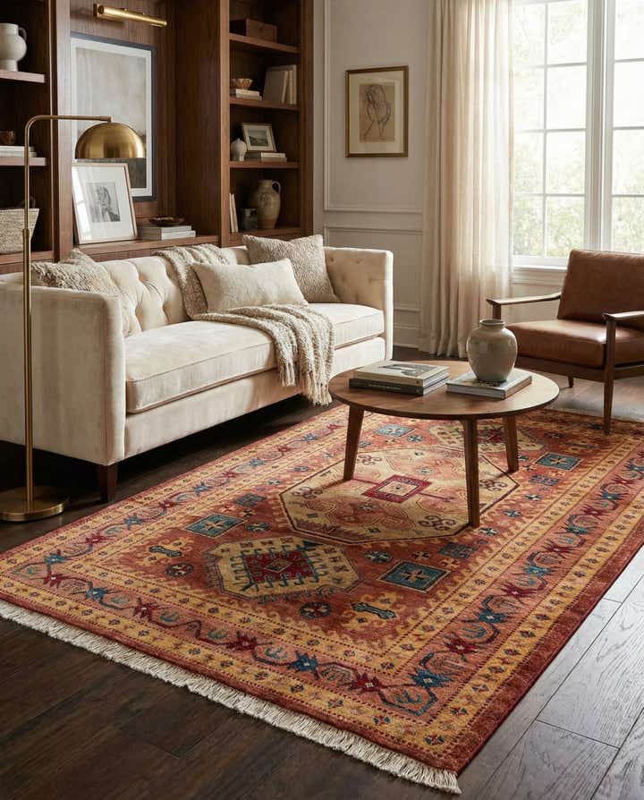 5' 1 x 7' 1 Hand Knotted Ziegler Wool Rug