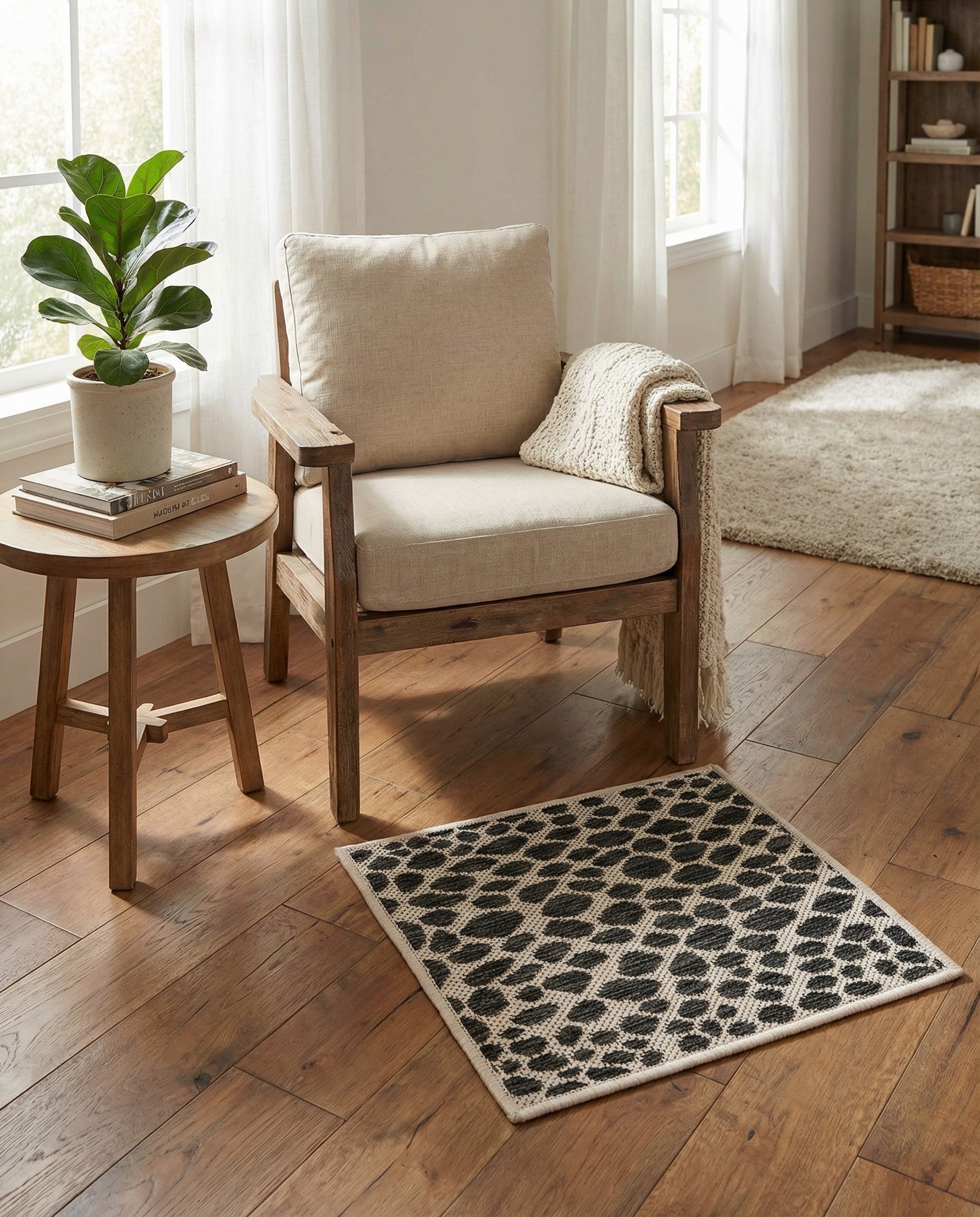 1' 4 x 1' 4 Easy-Clean Jill Zarin Cape Town Indoor / Outdoor Sample Rug