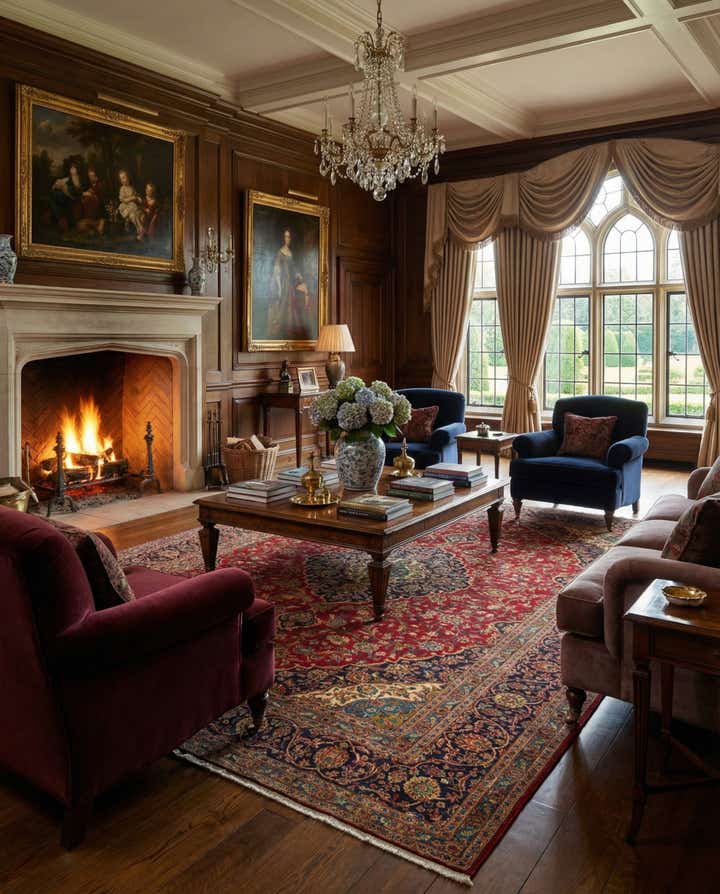 9' 9 x 13' 5 Hand Knotted Kashan Persian Rug