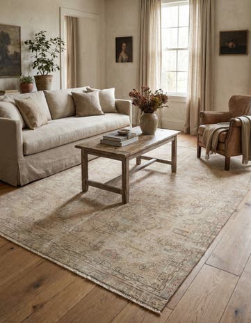 5' x 8' 3 Hand Knotted Ultra Vintage Persian Wool Rug