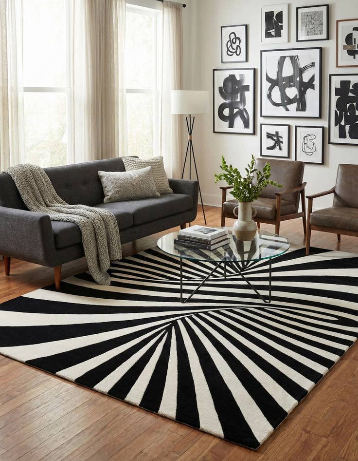 Detail image of  7' 10 x 10' Vortex Wool Rug