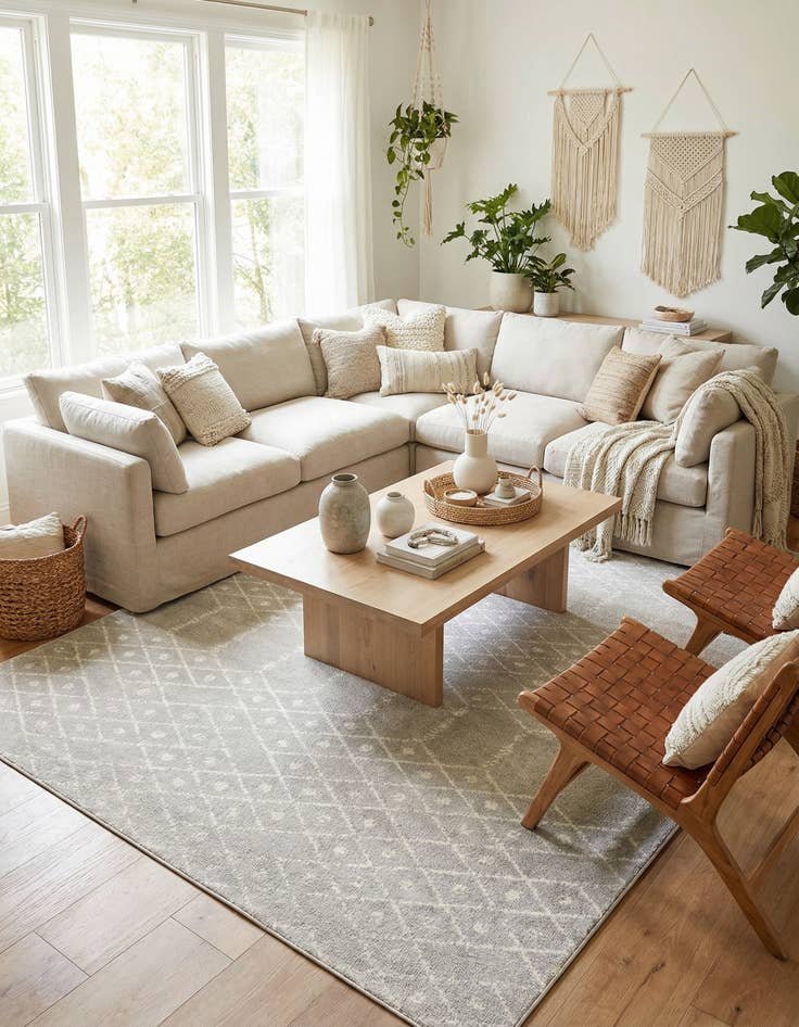 Detail image of  10' x 14' Paxon Trellis Rug