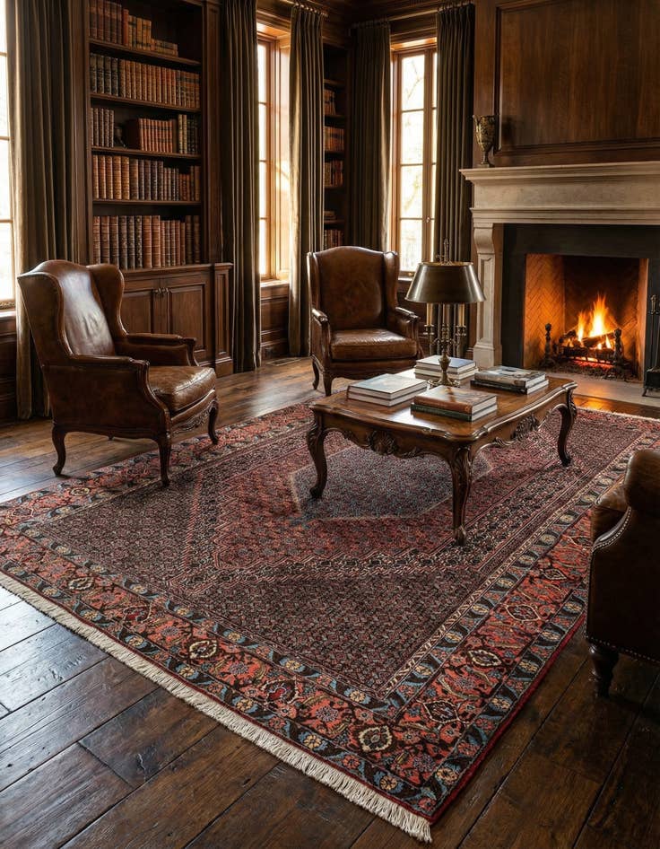 Detail image of 6' 7 x 10' 10 Bidjar Wool Rug