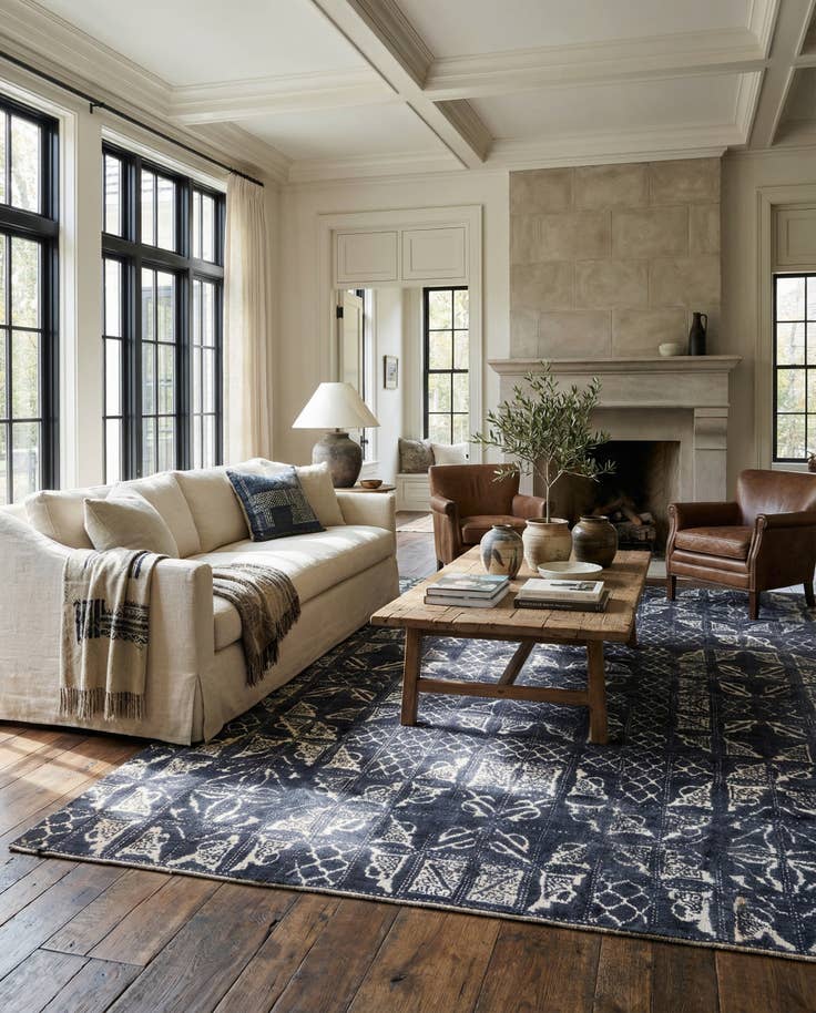 Detail image of 8' 9 x 11' 10 Hand Knotted Darya Rug