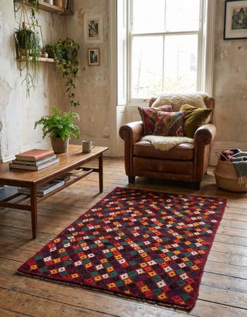 2' 10 x 4' 7 Hand Knotted Balouch Wool Rug