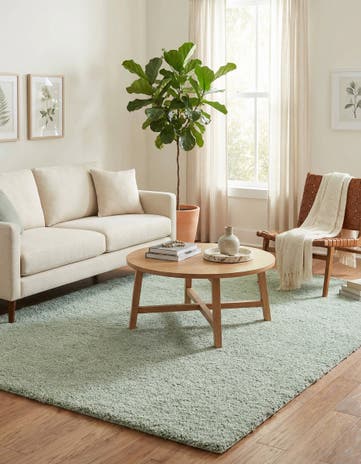 5' 3 x 7' 7 Solid Frieze Rug