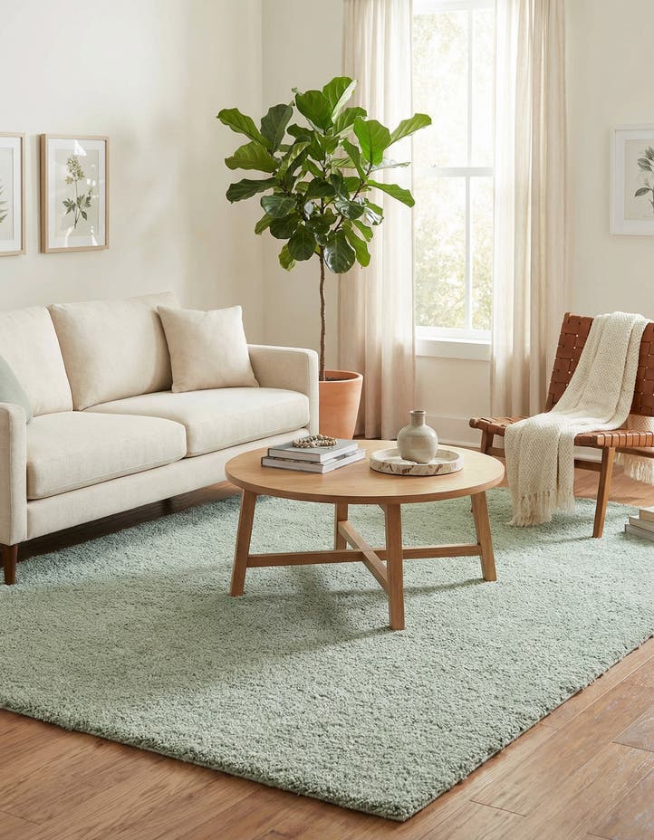 5' 3 x 7' 7 Solid Frieze Rug