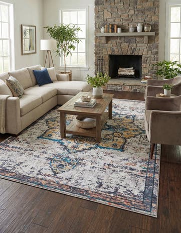 9' 2 x 12' Washable Francesca Rug