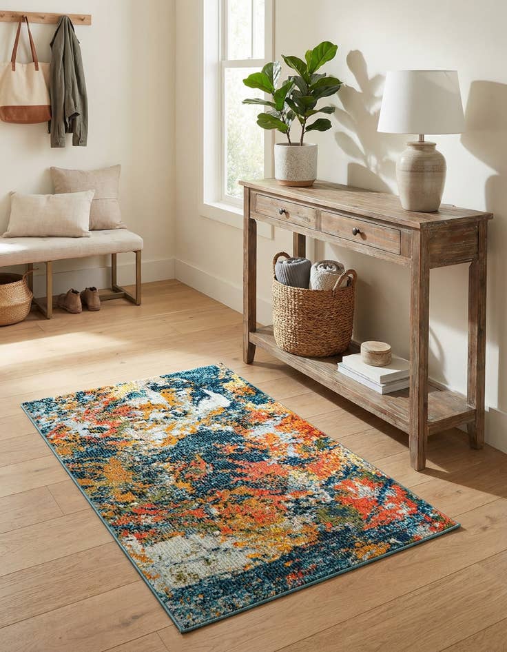 Detail image of  2' 2 x 3'  Washable Vivid Rug