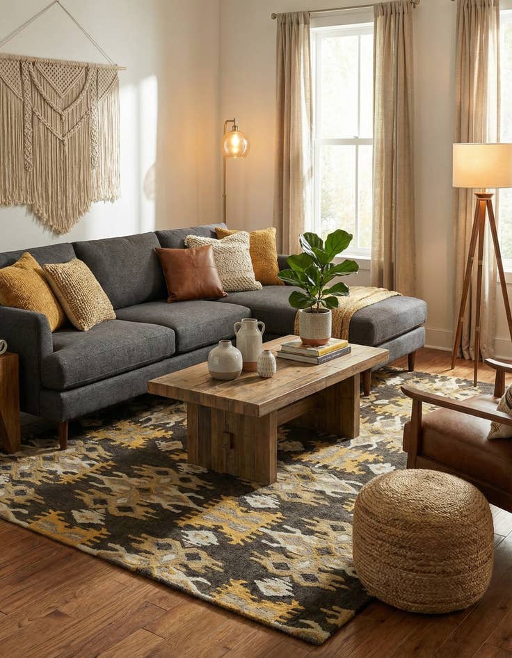 Detail image of 8' x 10' Luna Wool Rug