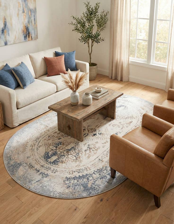 Detail image of 5' 3 x 8' Highbury Oval Rug