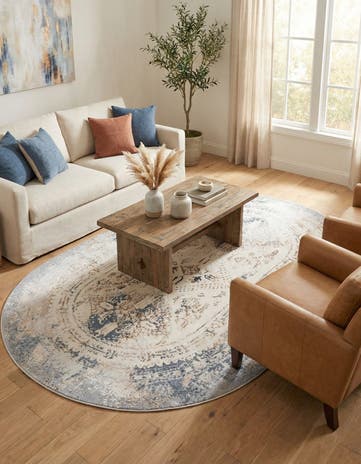 5' 3 x 8' Highbury Oval Rug