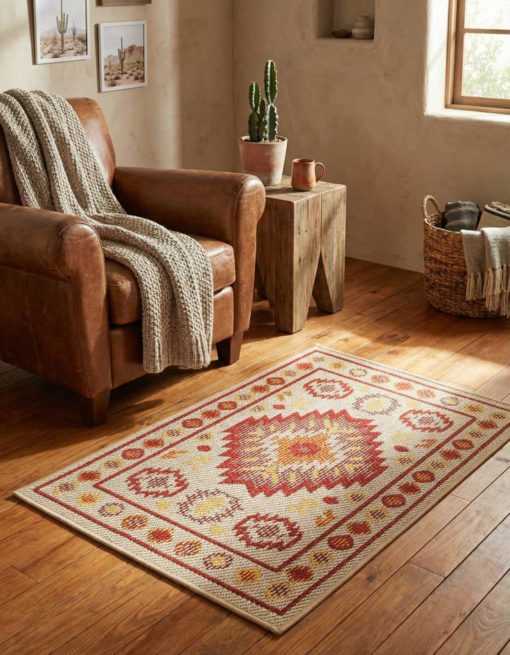 Detail image of  2' x 3'  Washable Baja Indoor / Outdoor Rug
