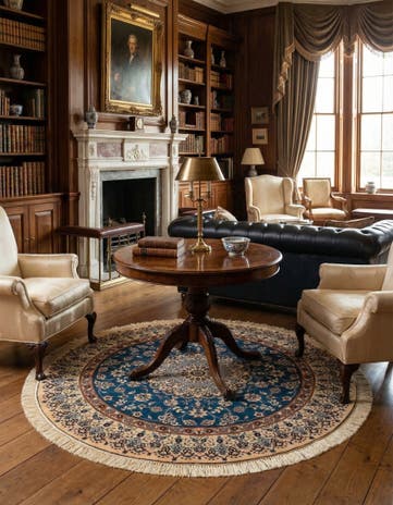 5' 1 x 5' 2 Nain Round Rug